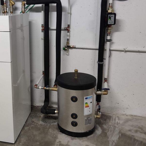 Inercia de 50 litros, kit de separació hidráulica para un circuito