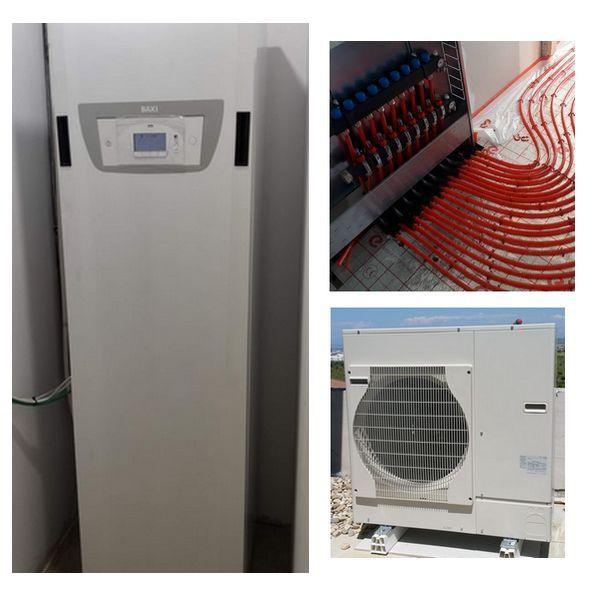 Kit de calefacción aerotermia y suelo radiante