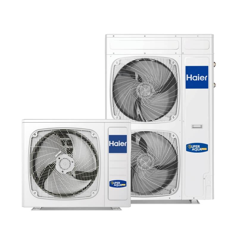 Gama de aerotermias haier super aqua