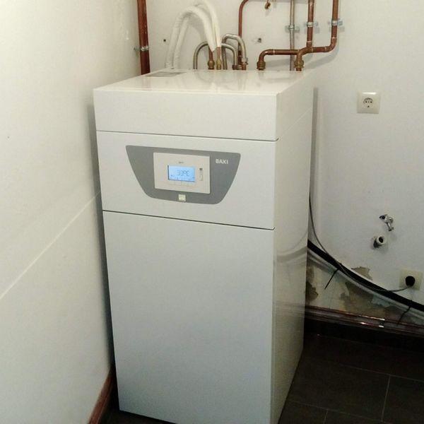 Aerotermia baxi unidad interior con depósito