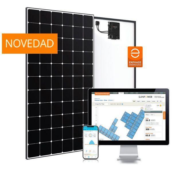 Panel solar sun power maxeo 6 con microinversor enphase