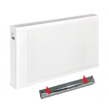 Radiador con ventilador para calor y frío pasivo